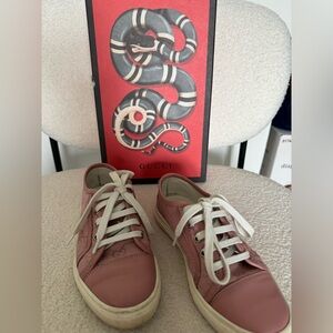 Gucci pink sneakers